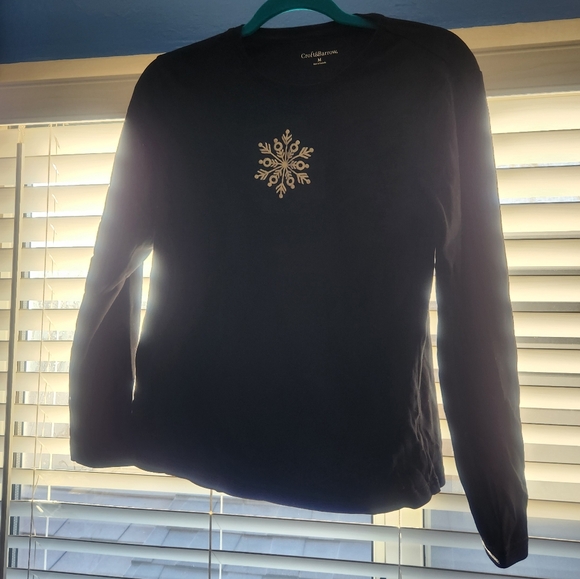 Snowflake Black long sleeve tee M - Picture 4 of 10